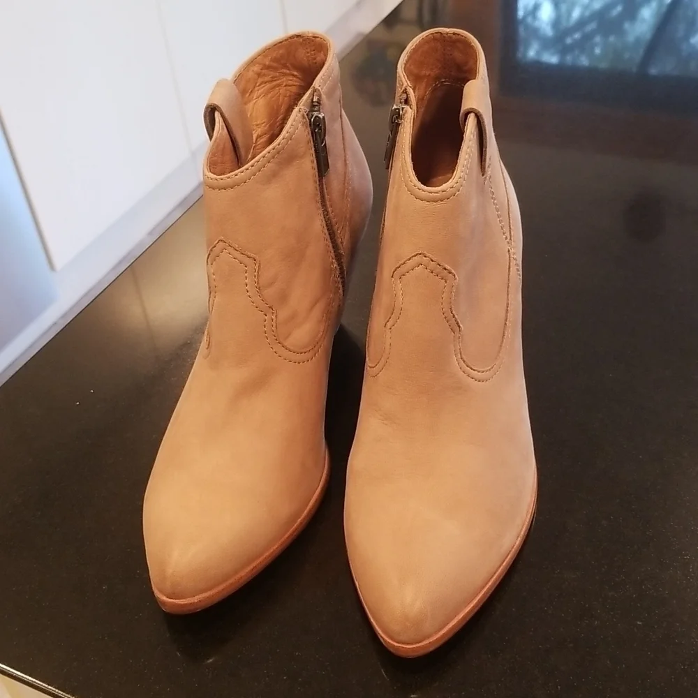 💕FRYE💕 Rory Bootie Ash Cowboy Ankle Western Boots Pointed Toe Leather 10 NWOT
